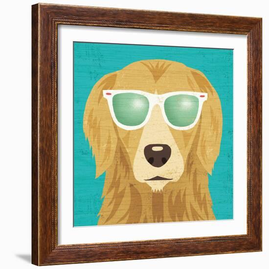 Beach Bums Golden I-Michael Mullan-Framed Art Print