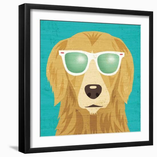 Beach Bums Golden I-Michael Mullan-Framed Art Print