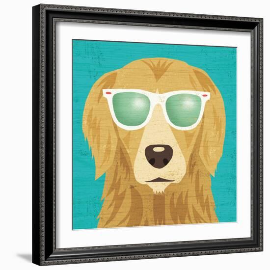 Beach Bums Golden I-Michael Mullan-Framed Art Print