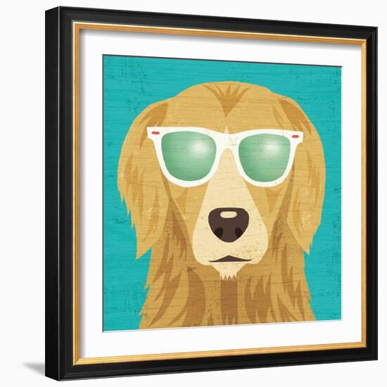 Beach Bums Golden I-Michael Mullan-Framed Art Print