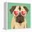 Beach Bums Pug I-Michael Mullan-Framed Stretched Canvas