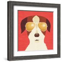 Beach Bums Terrier I-Michael Mullan-Framed Art Print