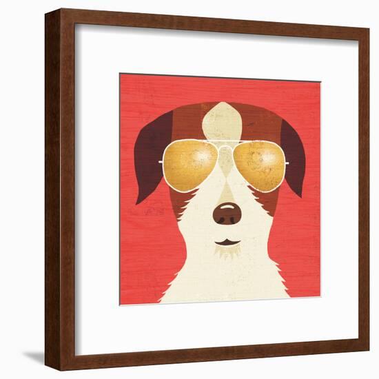 Beach Bums Terrier I-Michael Mullan-Framed Art Print