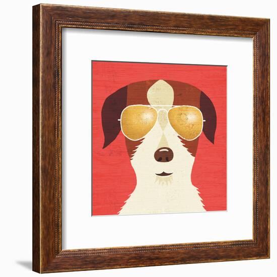 Beach Bums Terrier I-Michael Mullan-Framed Art Print