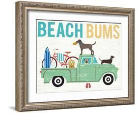 Beach Bums Truck I-Michael Mullan-Framed Art Print