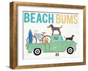 Beach Bums Truck I-Michael Mullan-Framed Art Print