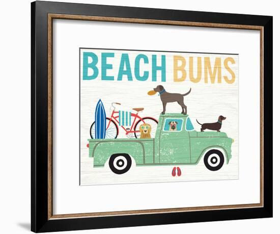 Beach Bums Truck I-Michael Mullan-Framed Art Print
