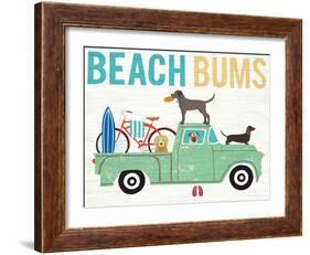 Beach Bums Truck I-Michael Mullan-Framed Art Print