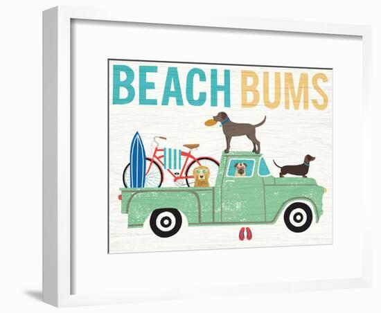 Beach Bums Truck I-Michael Mullan-Framed Art Print