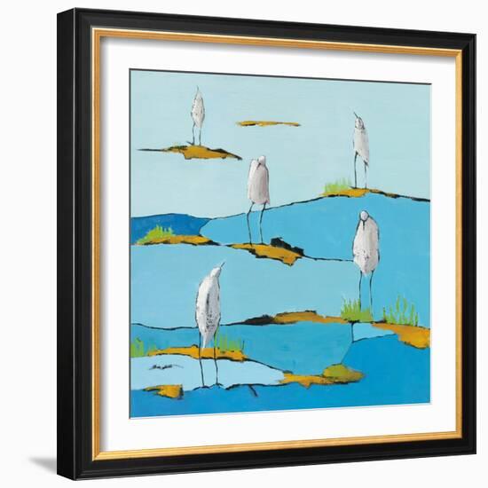 Beach Bums V2-Phyllis Adams-Framed Premium Giclee Print