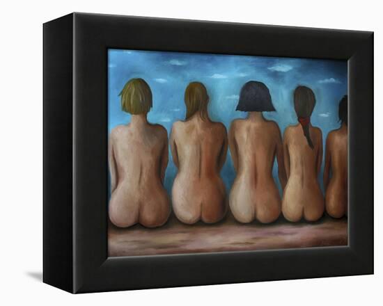 Beach Bums-Leah Saulnier-Framed Premier Image Canvas