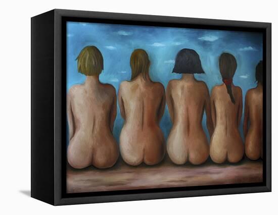 Beach Bums-Leah Saulnier-Framed Premier Image Canvas