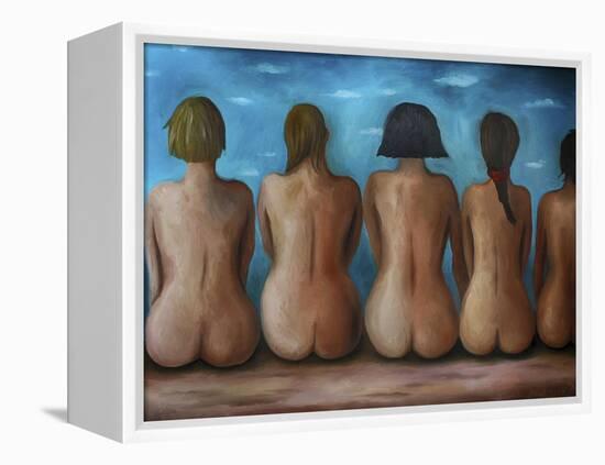 Beach Bums-Leah Saulnier-Framed Premier Image Canvas