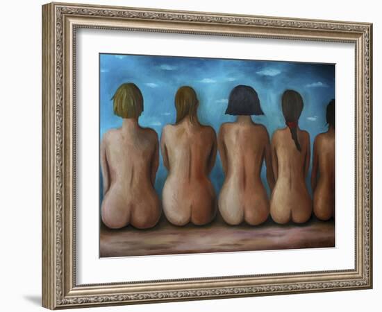 Beach Bums-Leah Saulnier-Framed Giclee Print