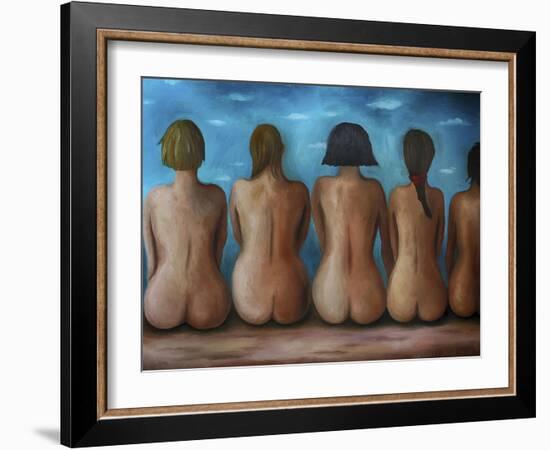 Beach Bums-Leah Saulnier-Framed Giclee Print