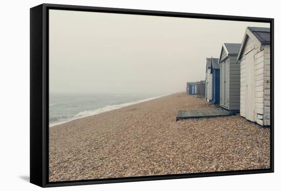 Beach Cabanas-Sarah Gardner-Framed Stretched Canvas