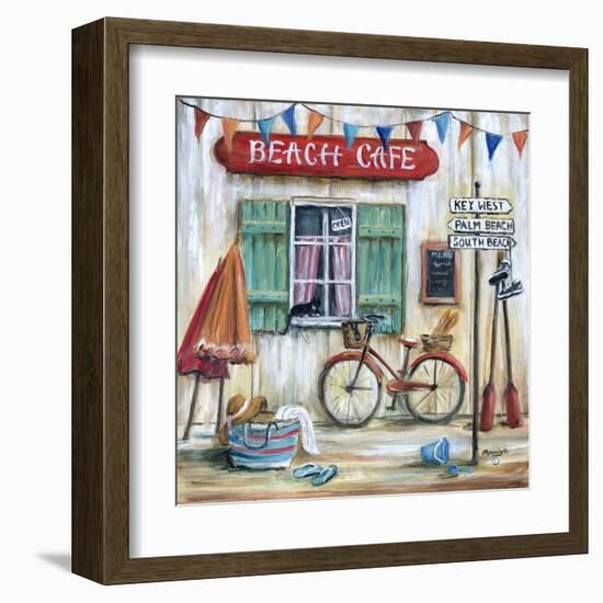 Beach Cafe-Marilyn Dunlap-Framed Art Print