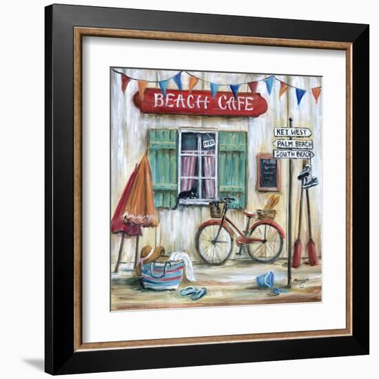 Beach Cafe-Marilyn Dunlap-Framed Art Print