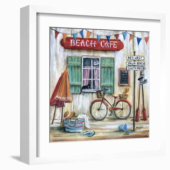 Beach Cafe-Marilyn Dunlap-Framed Art Print