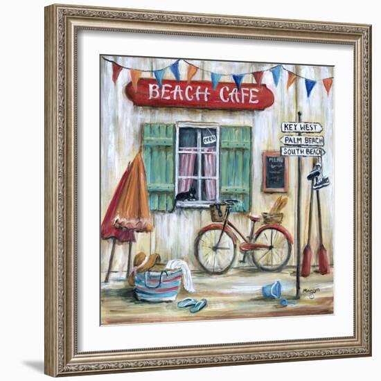 Beach Cafe-Marilyn Dunlap-Framed Art Print