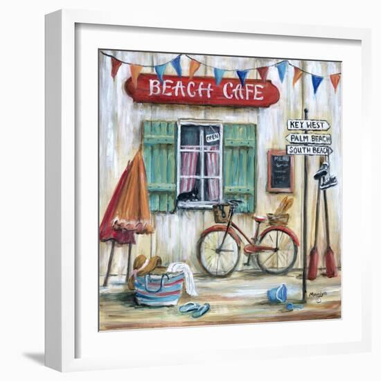 Beach Cafe-Marilyn Dunlap-Framed Art Print