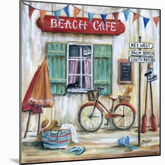 Beach Cafe-Marilyn Dunlap-Mounted Art Print