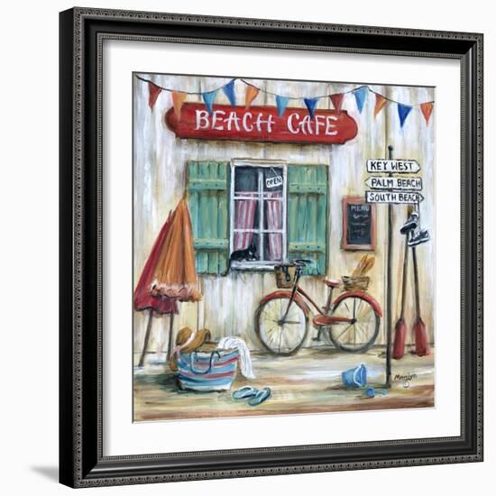 Beach Cafe-Marilyn Dunlap-Framed Art Print