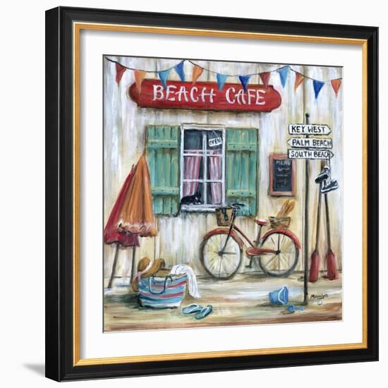 Beach Cafe-Marilyn Dunlap-Framed Art Print