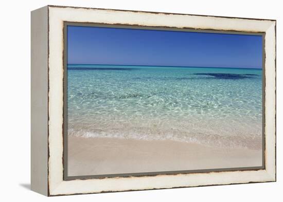 Beach Cala Mesquita, Capdepera, Majorca (Mallorca)-Markus Lange-Framed Premier Image Canvas