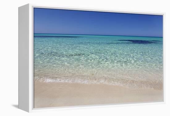 Beach Cala Mesquita, Capdepera, Majorca (Mallorca)-Markus Lange-Framed Premier Image Canvas