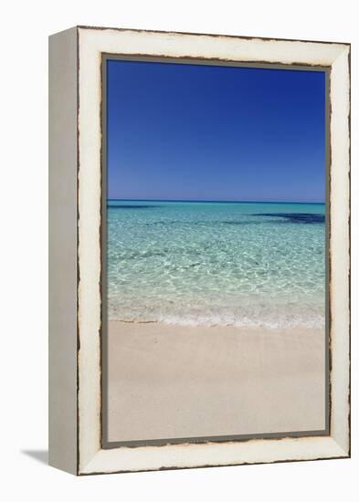 Beach Cala Mesquita, Capdepera, Majorca (Mallorca)-Markus Lange-Framed Premier Image Canvas
