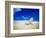 Beach Chair on Empty Beach-Randy Faris-Framed Photographic Print