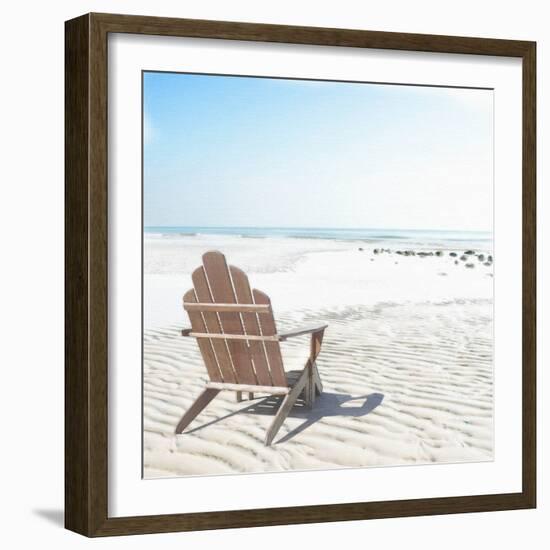 Beach Chair-Noah Bay-Framed Art Print