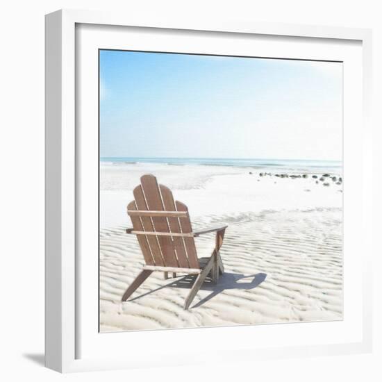 Beach Chair-Noah Bay-Framed Art Print