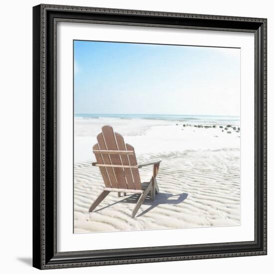 Beach Chair-Noah Bay-Framed Art Print