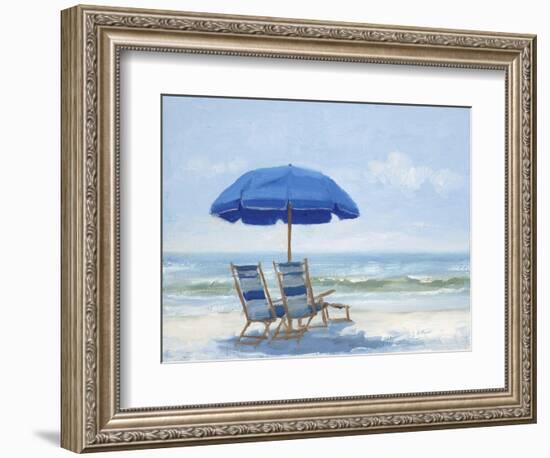Beach Chairs 1-Jill Schultz McGannon-Framed Art Print
