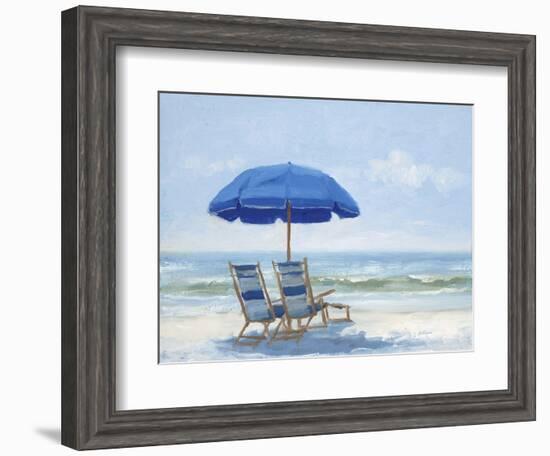 Beach Chairs 1-Jill Schultz McGannon-Framed Art Print