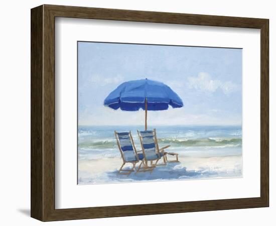 Beach Chairs 1-Jill Schultz McGannon-Framed Art Print