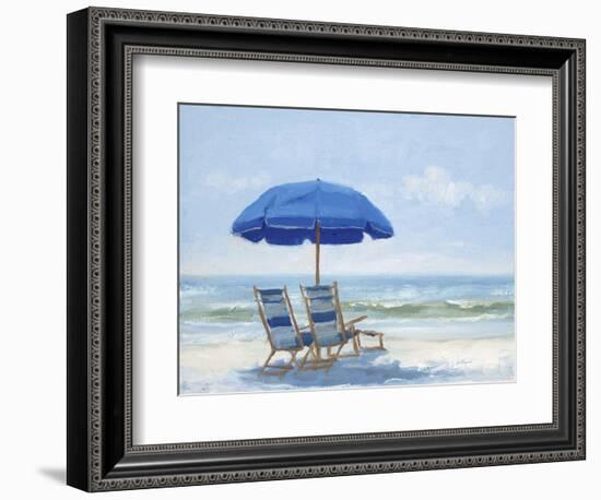 Beach Chairs 1-Jill Schultz McGannon-Framed Art Print