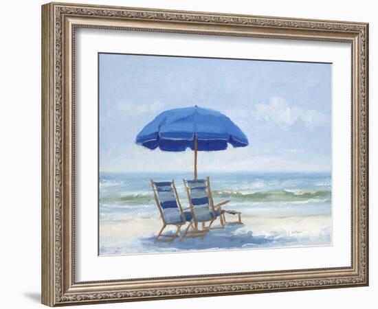 Beach Chairs 1-Jill Schultz McGannon-Framed Art Print