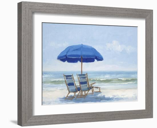 Beach Chairs 1-Jill Schultz McGannon-Framed Art Print