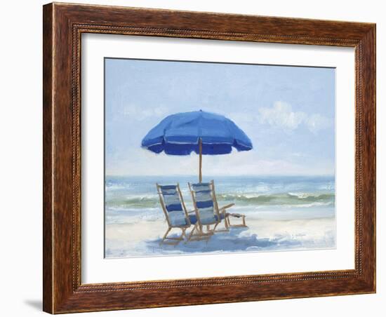 Beach Chairs 1-Jill Schultz McGannon-Framed Art Print