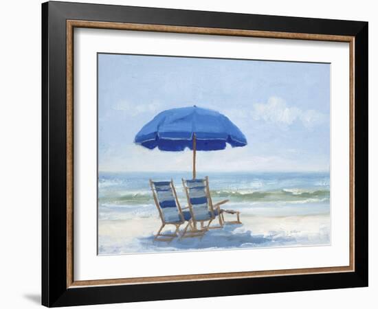 Beach Chairs 1-Jill Schultz McGannon-Framed Art Print