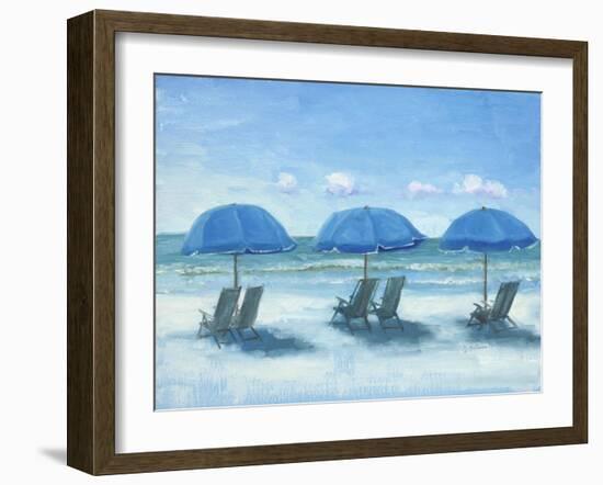 Beach Chairs 3-Jill Schultz McGannon-Framed Art Print