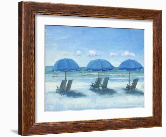 Beach Chairs 3-Jill Schultz McGannon-Framed Art Print