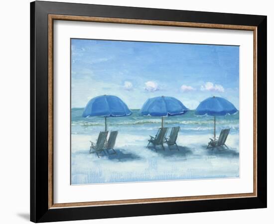 Beach Chairs 3-Jill Schultz McGannon-Framed Art Print