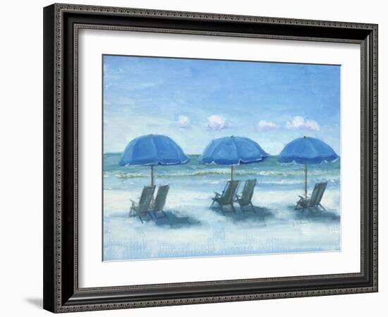 Beach Chairs 3-Jill Schultz McGannon-Framed Art Print