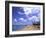 Beach Chairs and Palms, Pinneys Beach, Nevis, Caribbean-Bill Bachmann-Framed Photographic Print