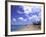 Beach Chairs and Palms, Pinneys Beach, Nevis, Caribbean-Bill Bachmann-Framed Photographic Print