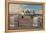 Beach Chairs and the Historic Pier in Ahlbeck on the Island of Usedom-Miles Ertman-Framed Premier Image Canvas